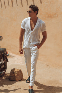 MAVERICK KNIT TOP - WHITE