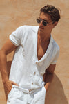 MAVERICK KNIT TOP - WHITE