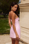 MEDINA STRAPLESS MINI DRESS - MUSK