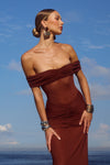 MEILA MAXI DRESS - ESPRESSO