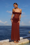 MEILA MAXI DRESS - ESPRESSO