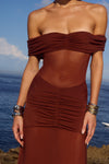 MEILA MAXI DRESS - ESPRESSO