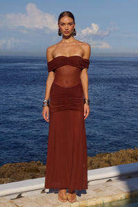 MEILA MAXI DRESS - ESPRESSO
