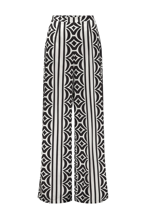 MILANI RELAXED SATIN PANT - ALARA BLACK
