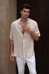 MILES SHIRT - KHAKI MULTI