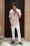 MILES SHIRT - KHAKI MULTI