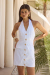 MILLY MINI DRESS - WHITE