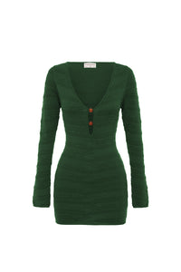 MODELLA MINI DRESS - EMERALD GREEN