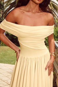 MANALLA MAXI DRESS - LEMON