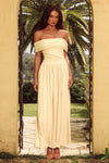 MANALLA MAXI DRESS - LEMON