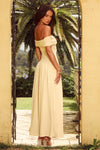 MANALLA MAXI DRESS - LEMON