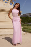 NAELLE ONE SHOULDER MAXI DRESS - MUSK