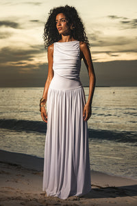 NALLA MAXI DRESS - WHITE