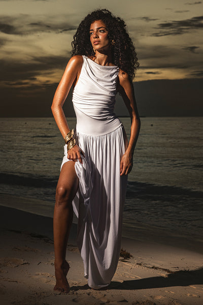 NALLA MAXI DRESS - WHITE