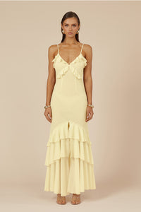 NAMARI MAXI DRESS - LEMON