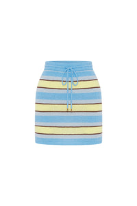 NATALIE MINI SKIRT - BLUE MULTI