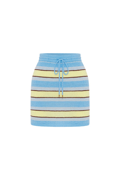 NATALIE MINI SKIRT - BLUE MULTI