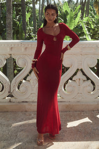 NEISHA MAXI DRESS - RED