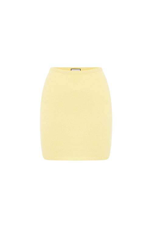 NELLIE MINI SKIRT - LEMON