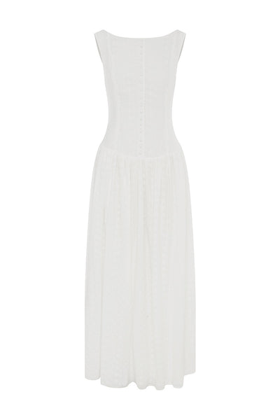 NEVAH MAXI DRESS - WHITE