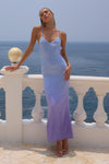 NIYAH MAXI DRESS - ICE BLUE OMBRE