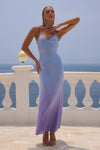 NIYAH MAXI DRESS - ICE BLUE OMBRE