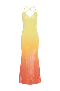 NIYAH MAXI DRESS - MIMOSA OMBRE