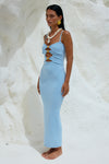 NORMANI MIDI DRESS - ICE BLUE