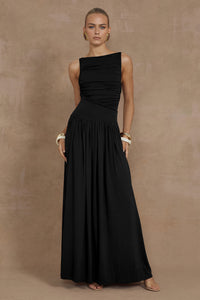 NALLA MAXI DRESS - BLACK