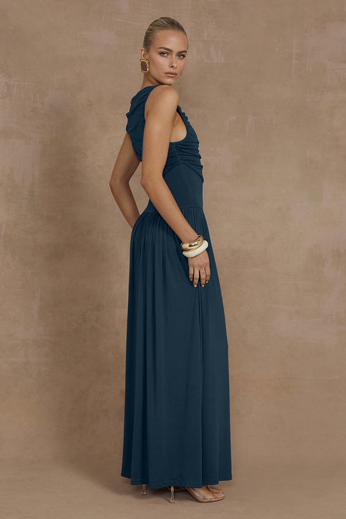 NALLA MAXI DRESS - STEEL