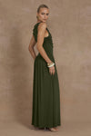 NALLA MAXI DRESS - OLIVE