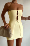 NELLIE MINI SKIRT - LEMON