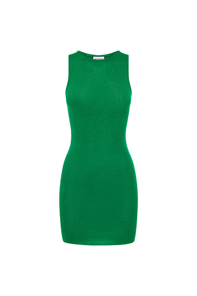 ODESSA MINI DRESS - EMERALD