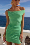 ODEYA MINI DRESS - APPLE