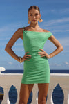 ODEYA MINI DRESS - APPLE