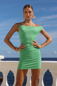ODEYA MINI DRESS - APPLE