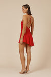 ODEZA MINI DRESS - RED