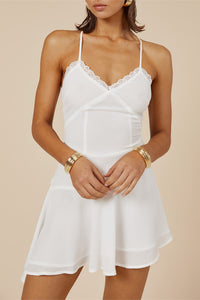 ODEZA MINI DRESS - WHITE