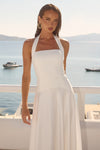 ODINA SQUARE NECK MAXI DRESS - IVORY