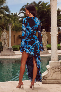 OLIMPIA MAXI SKIRT - AGAVE BLUE