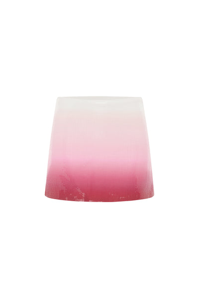 OPHIRA SEQUIN MINI SKIRT - STRAWBERRY SHORTCAKE OMBRE