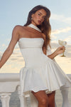 ORIANA STRAPLESS BUSTIER MINI DRESS - IVORY