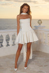 ORIANA STRAPLESS BUSTIER MINI DRESS - IVORY