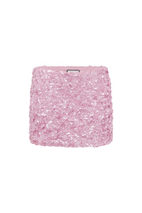 ORION SEQUIN MINI SKIRT - MUSK