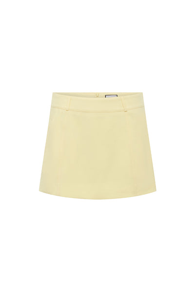 ORLA TAILORED MINI SKIRT - BUTTER