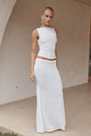 ORLEAN MAXI SKIRT - WHITE