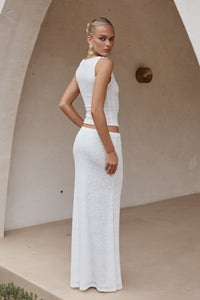 ORLEAN MAXI SKIRT - WHITE