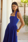 OTTO MIDI DRESS - COBALT BLUE