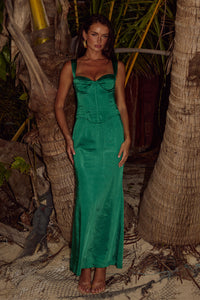 OURA MAXI DRESS - EMERALD