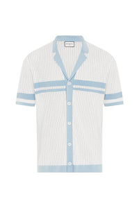 OWEN SHIRT - WHITE/BLUE